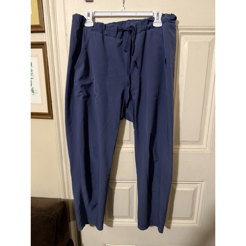 Under Armour Womens L Loose Fit Navy Blue Drawstring Athletic Pants